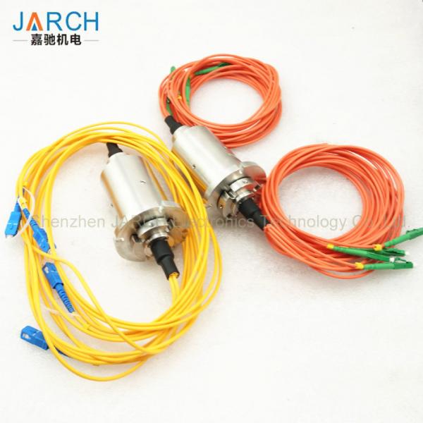 Quality Double Channel Fiber Optic Rotary Joint / Fiber Optic Cable Joint With Stainless Steel House for sale