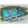 China Puncture - Proof Inflatable Water Parks / Amusement Park Commercial Blow Up Water Slides factory