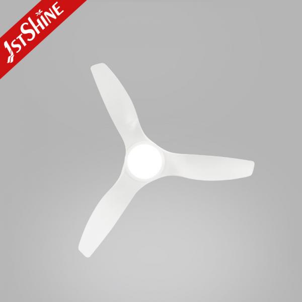 Quality ROHS 52 Inch White Low Noise Large Airflow Ceiling Fan Led Five Speeds Remote for sale