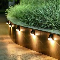 China SMD Solar Powered Fence Wall Lights Garden Lamp Outdoor 2LED for sale
