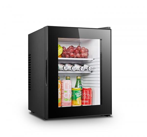 48升高品质迷你冰箱葡萄酒冰箱黑色电动便携式不锈钢自动风冷紧凑型