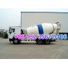China 8CBM 9CBM 10 CBM HOWO Chassis 6x4 HJS5256GJBHA Cement Mixer Truck For Peru factory