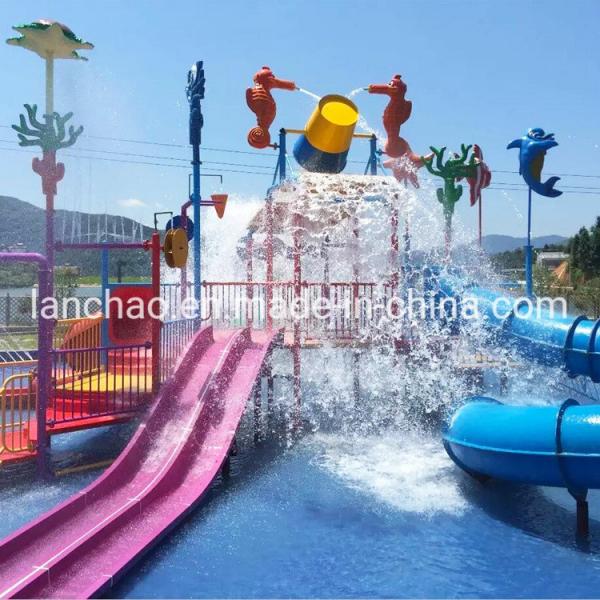 Quality Family Interactive Water Park Spray Water House Slide Equipment for sale