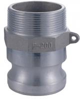 China Aluminum Cam groove coupling adapter with male thread control Type F MIL-A-A-59326 factory