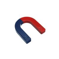 China ISO14001 2004 Approved Red Blue U Shaped Horseshoe Magnet for Educational Activities factory