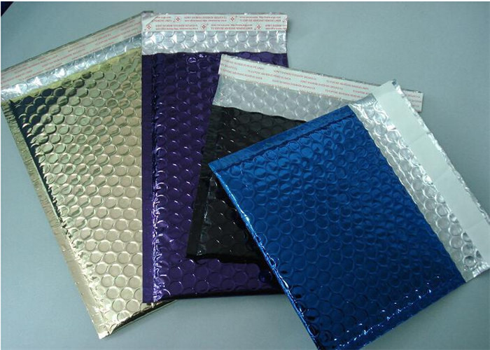 China Tamper Proof Bubble Courier Bags , Aluminum Foil Custom Bubble Envelopes 6&quot;X10&quot; #0 factory