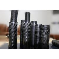 China Large tube Glossy or Matt Carbon Cloth Pattern Oval/Round/Square 3K Carbon Fiber Tube factory
