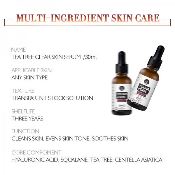 Quality ODM Tea Tree Oil Serum OEM Skin Care Products Fragrance Free for sale