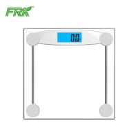 China Clear Tempered Glass Platform Electronic Bathroom Weighing Scales factory