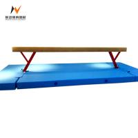 China Gymnastics Gym Exercise Equipment Balance Beam And Mat For Home 400*10*80-120cm factory
