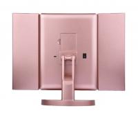 China Tri Fold LED Makeup Mirror desktop Vanity Mirror USB for Power Cosmetic Mirror factory