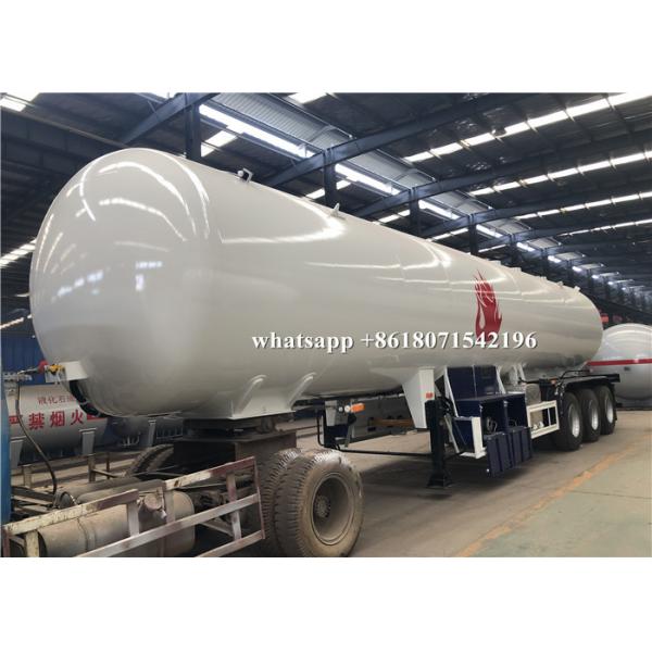 Quality 23 Tons Lpg Delivery Truck , Propane Transport Trailer 49.6CBM Capacity for sale