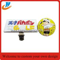 China Custom Magnetic Golf Ball Marker Hat Clip Metal Golf Hat Towel Clip Accessory factory
