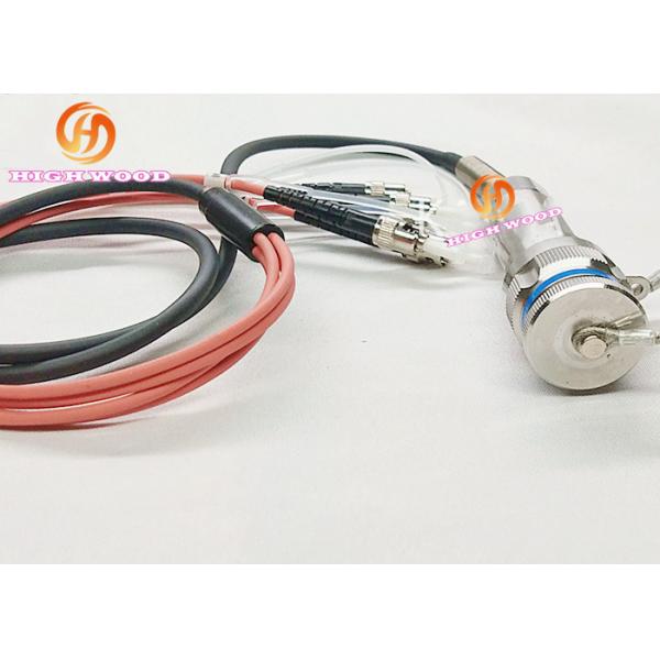 Quality Double Coaxial Fiber Optic Connectors 4 Contacts Plug J599 / A8 Aluminum Alloy for sale