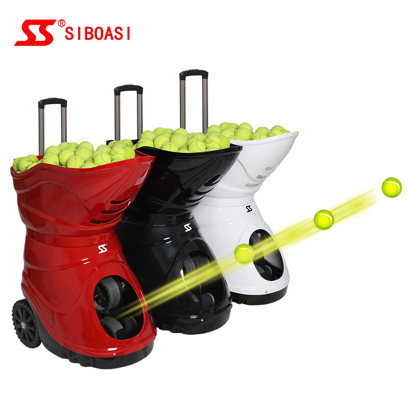China 150W Automatic Tennis Ball Launcher Machine 160Pcs LCD Remote Control for sale