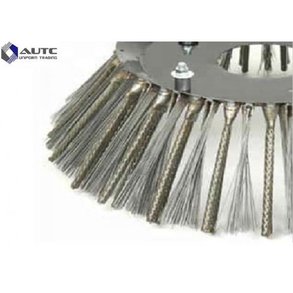 Quality Steel Sweeper Broom Brushes Rotary Roller Customized Thickness Wear Resistant for sale
