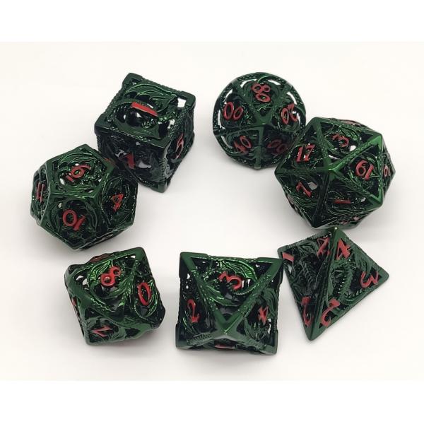 Quality Handmade Cool Metal Polyhedral Dice Practical Durable For Shadowrun for sale