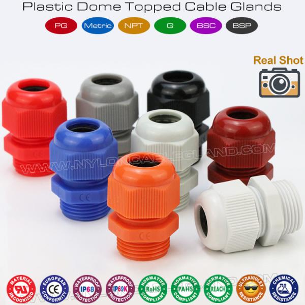 Quality IP68 Synthetic Plastic Metric Cable Glands, IP69K Watertight Polyamide Nylon for sale