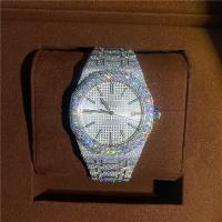 China Bust Down Watch Full Iced Out Diamond Watch Moissanite Diamond Wrist Watch factory