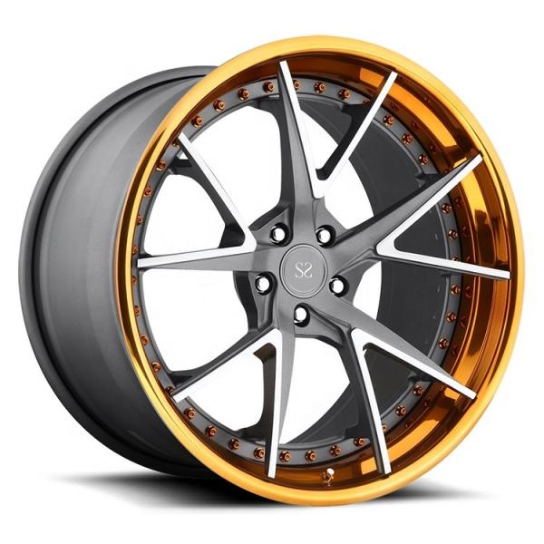 Quality 18 19 20 inch barrel and 10 inch lip 3 piece forged wheel rims 5x112 120 120.65 130 150 for sale