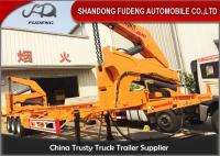 China 40ft Side Loader Trailer Chassis Truck Trailer , China Box Loader Side Lifter Truck factory