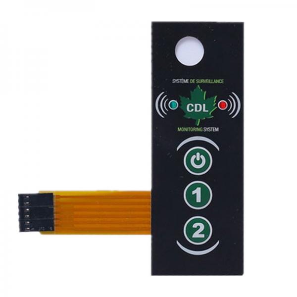 Quality Lightweight Flexible Membrane Switch Keypad Thin Film With 3M467 / 3M468 Adhesive for sale