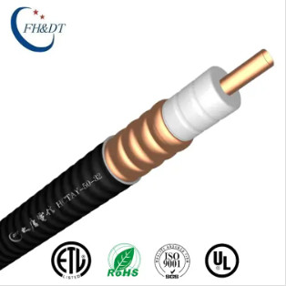 Quality 1-1/4″ Flexible Coaxial Cable PE Jacket Copper Feeder Wire 50 Ohm Low VSWR for sale