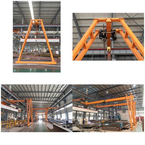 Quality 10 Ton Single Beam Truss Type Rail Mounted Electric Semi Gate Gantry Crane With for sale