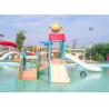 China Kids Amusement Park Water Playground / Fiberglass Interactive Water House Toys factory