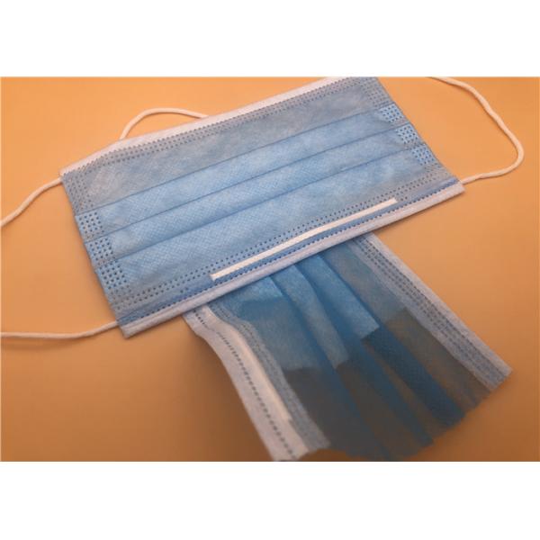 Quality Earloop Style Disposable Non Woven Face Mask Blue Color Protective Adult for sale