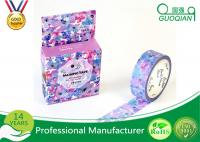 Buy cheap Flower Decorative Stationery Japanese Washi Tape , Adhesive Custom Printed Washi from wholesalers