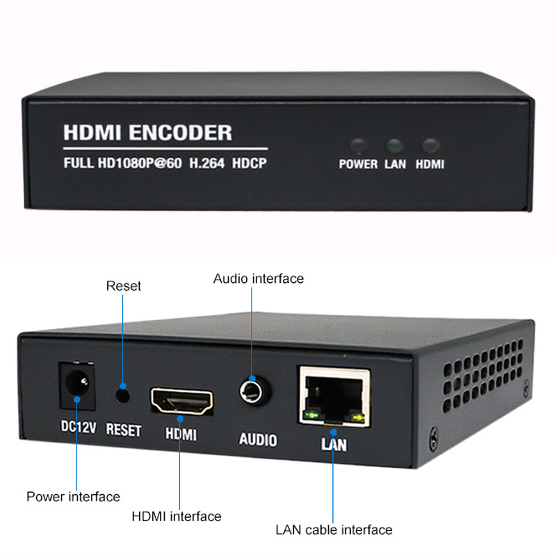 China Quad Band H.264 Encoding Network Protocol Video IP Encoder Decoder for YouTube Facebook factory