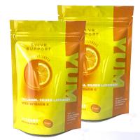 China Food Grade Glossy Stand Up Zipper Plastic Bag For Vitamin Packaging Bag factory