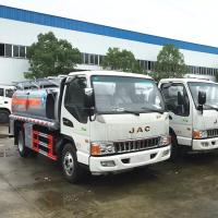 China 5 Ton Small Oil Fuel Tank Truck 90km/H 5000L JAC Carbon Steel factory