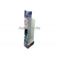China Custom Cardboard Hook Display , Rigid Cardboard Stand Up Display With Price Tag Holder factory