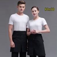 China apparel factory OEM high quality waiter uniform heat resistance unisex waiter apron factory