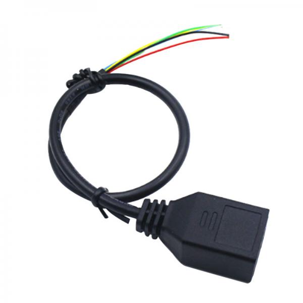 Quality Ethernet Connector Cable RJ45 To 1.0 HSG Tieline Black PVC UL94V-0 RoHS for sale
