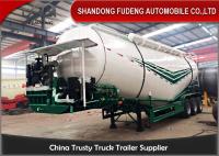 China 3 Axles Bulk Cement Tanker 30-75 CBM Mechanical / Air / Bogie Suspension factory