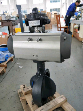 Quality 90 Degree Rotary Pneumatic Butterfly Valve Actuator for sale