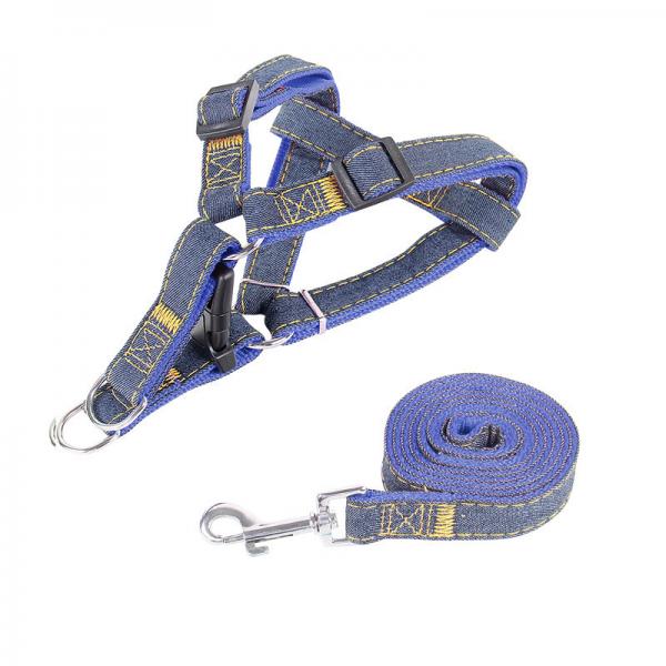 Quality Reversable Mesh Halter Dog Harness Denim Personalised Custom Logo for sale