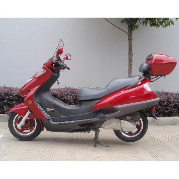 Quality Two Headlights Blue Adult Gas Scooter , 150cc Motor Scooter With 2 Seats Real for sale