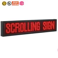 Quality 10mm Programmable Scrolling LED Signs , Red Color Scrolling Text LED Display for sale