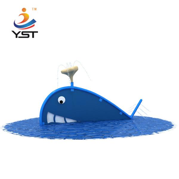 Quality Custom Water Park Playground Equipment PE Spout Shape Whale Fountain for sale