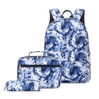 China 3 In 1 Blue Rucksack Backpack , Teenager School Backpack Bags With Digital Printing for sale