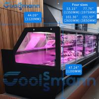 China There Are Four -2 ℃ Refrigeration Cabinet Bottom Of The Square Glass Service  Deli Chiller factory