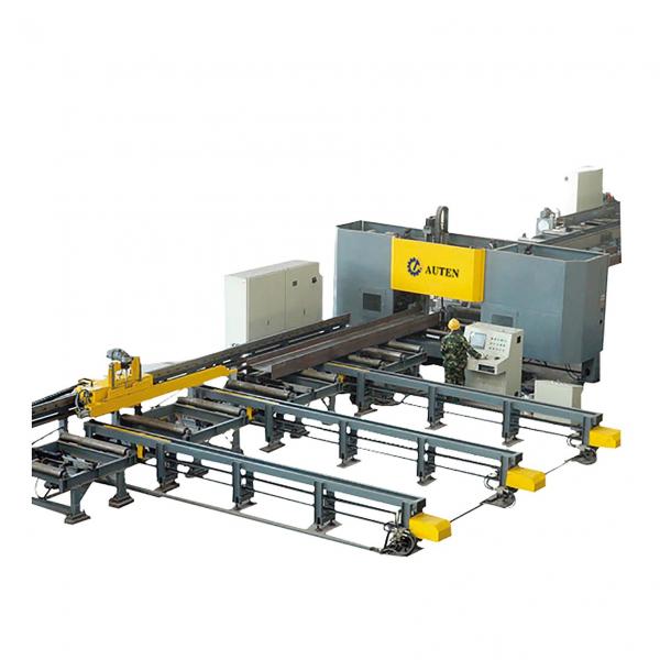 Quality High Speed CNC Beam Drilling And Sawing Machine Line Steel Structure Industry for sale