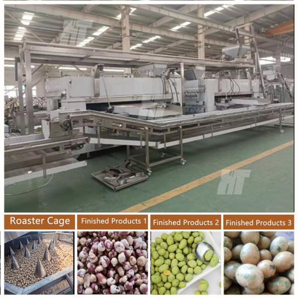 Quality Flat Dry Nuts Roasting Machine for sale