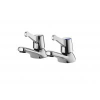 Quality Brass Cartridge 2 Handle Lavatory Faucet Hot Cold Water Two Handle Mixer for sale