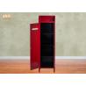 China Wood Floor Storage Cabinets Decorative Wooden Cabinet Red Color Post Box MDF Storage Racks factory