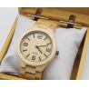 China Fashion 3ATM Or Splash Bamboo Wrist Watch Handmade 100% Wood Strap factory